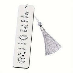 Personalized Stainless Steel Tassel Pendant Bookmark