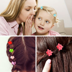 50pcs Flower Hair Claw Non Slip Hair Accessory