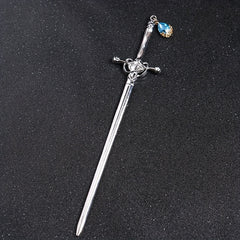 Chinese Style Crystal Sword Hairpin Metal Hair Accessories