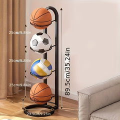 Ball Storage Rack Basketball Display Stand Portable Outdoor Ball Stand Holder