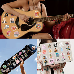 110pcs Cowgirl Stickers Pink Cowgirl Hat Western Girls Boots Stickers Pack