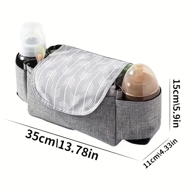 Stroller Hanging Bag Storage Mummy Bag Cartoon Pattern Baby Bottle Holder