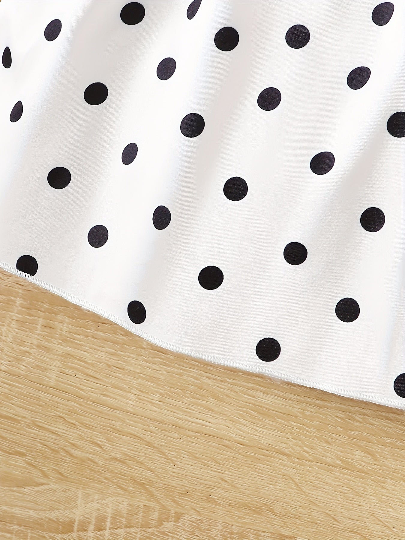 Polka Dot Long Sleeve Dress with Belt