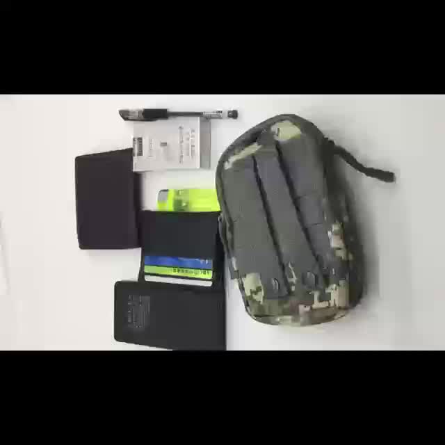 Men's Tactical Waist Bag With Buckle Hanging Pocket Sling Army