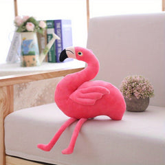 Pink Flamingo Plush Toy Soft Fluffy Stuffed Animal Perfect for Birthdays & Decor