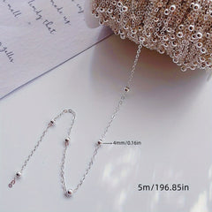 Boho Bead Chains for Necklace Choker DIY Green Beads