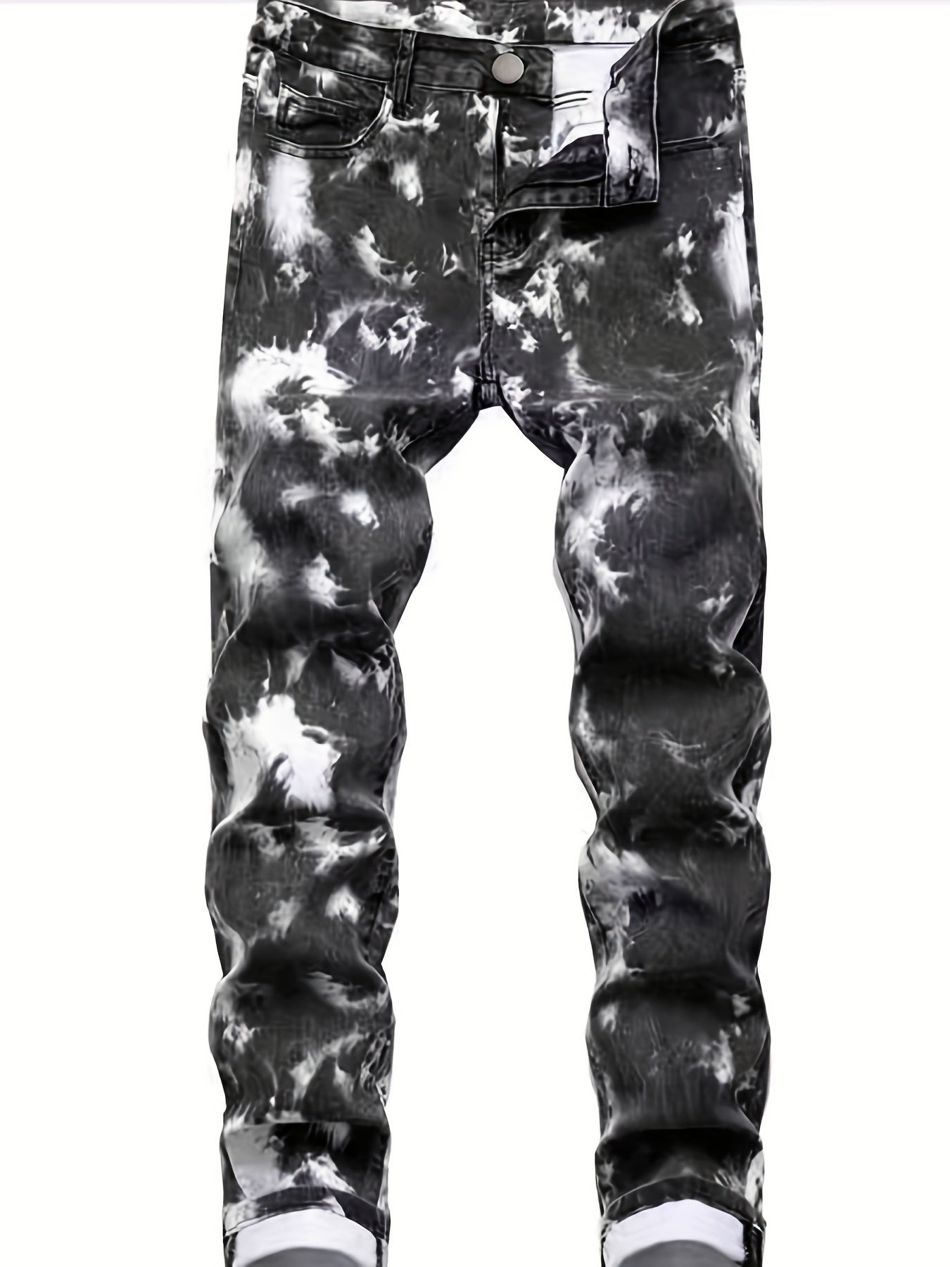Boys Hip Hop Jeans Skinny Slim Fit Washed Denim Long Pants