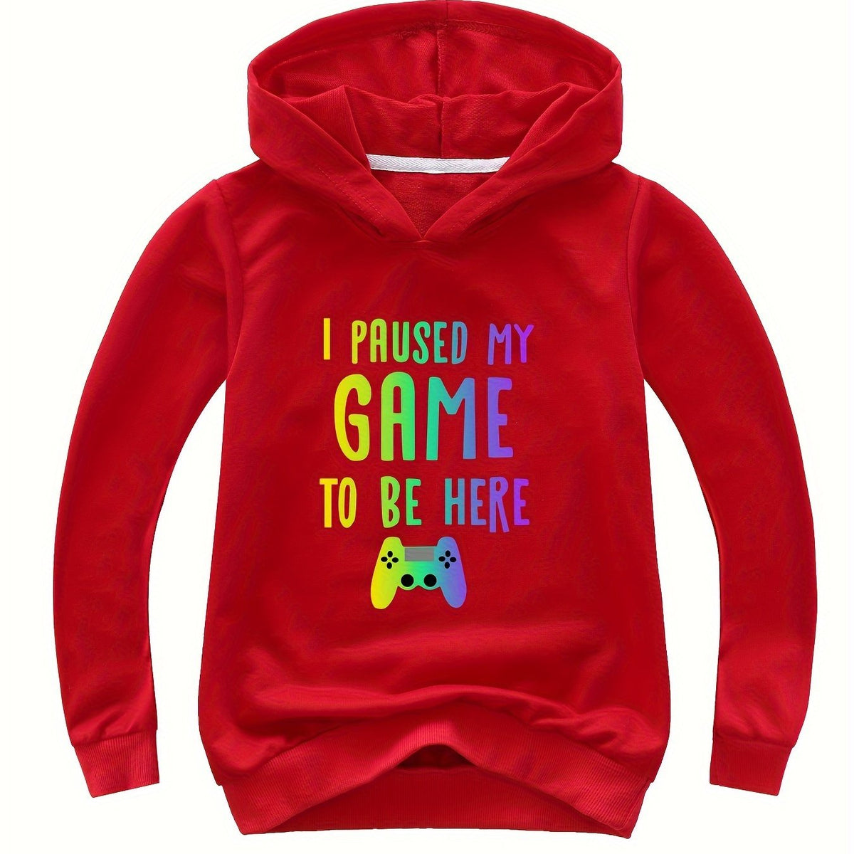 PAUSED MY GAME TO BE HERE Hooded Sweatshirt