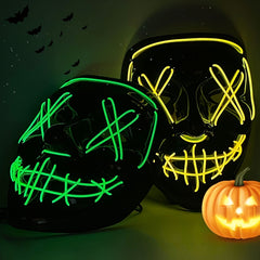 Ghost Luminous Face Mask for Halloween Party