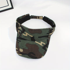 Camouflage Tactical Visor Hat Lightweight UV Protection Running Hat
