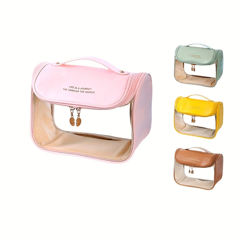 Waterproof Hanging Cosmetic Bag Transparent Travel Storage Bag with Hook