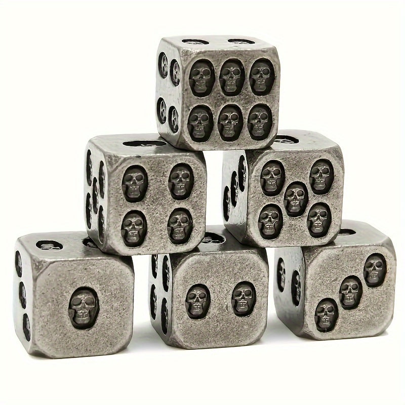 6pcs Solid Dice Set for Cosplay Board Game Halloween Christmas