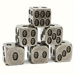 6pcs Solid Dice Set for Cosplay Board Game Halloween Christmas