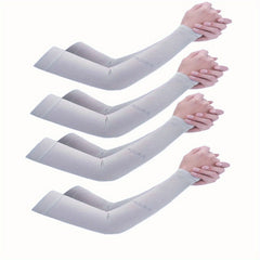 4 Pairs Set Unisex Summer Ice Sleeves Sun Protection Arm Guards Four Colors