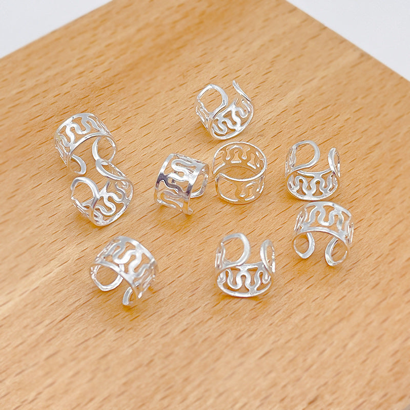 10pcs Viking Hair Beads Spiral Coils Dreadlock Braids Rings Clips