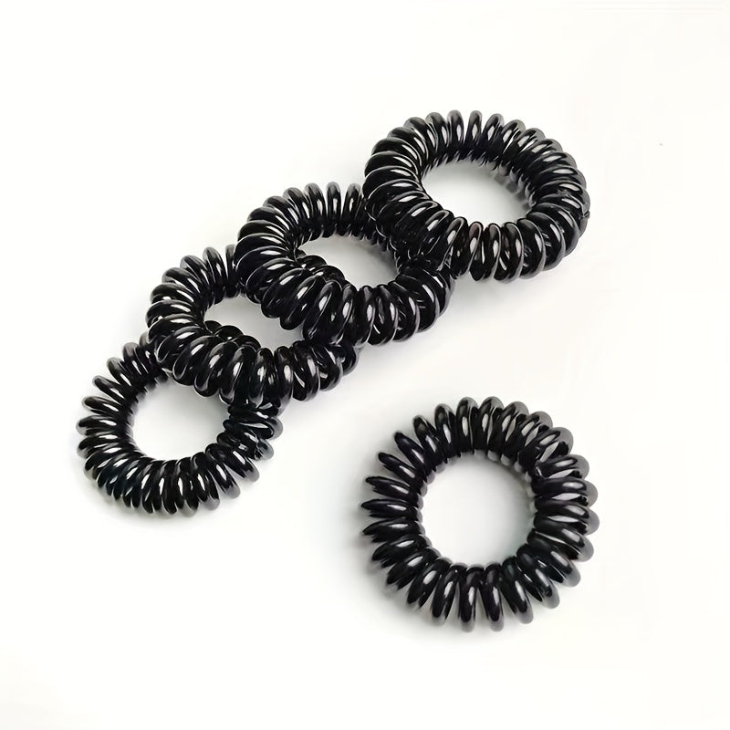Spiral Hair Tie Style Hair Ring Elastic Ponytail Holder Hair Accessories