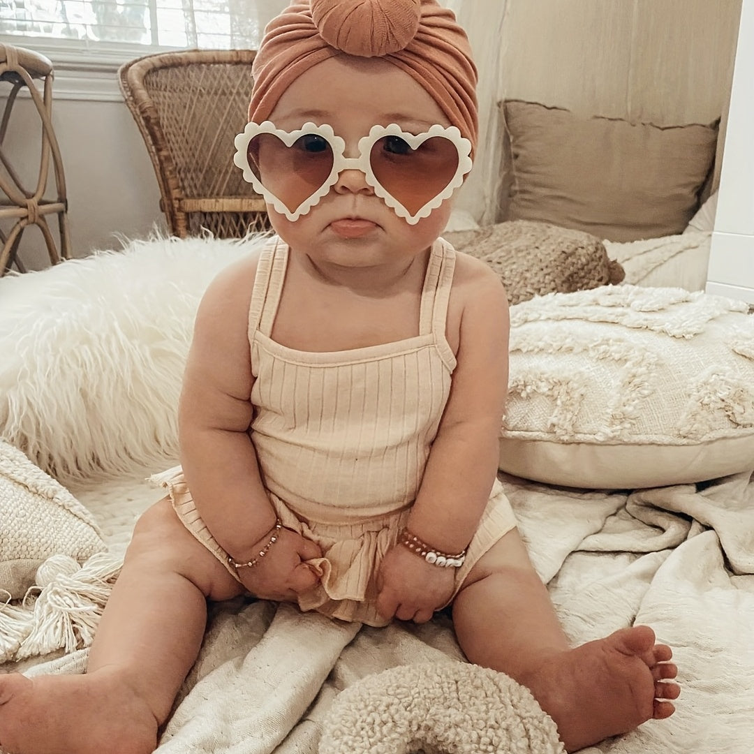 Girls Heart Sunglasses - Sun Protection for Beach Holiday