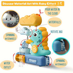 Dino Bath Toy Interactive Cartoon Suction Cup Shower Toy
