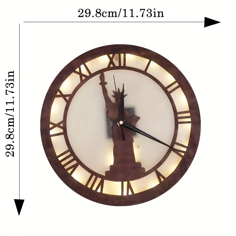 LED Goddess Styling Clock Creative Lamp