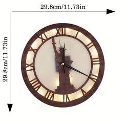 LED Goddess Styling Clock Creative Lamp