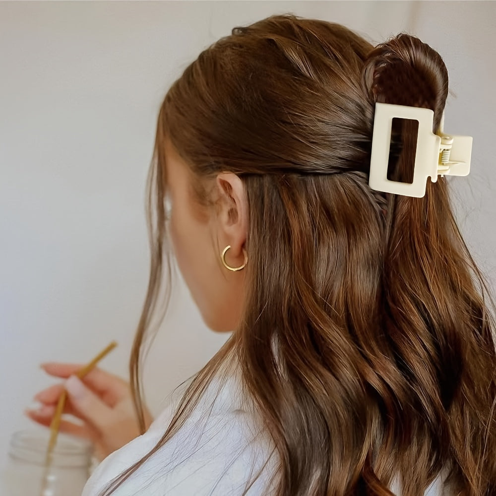 5pcs Matte Hair Claw Small Hair Clips For Thin Fine Hair