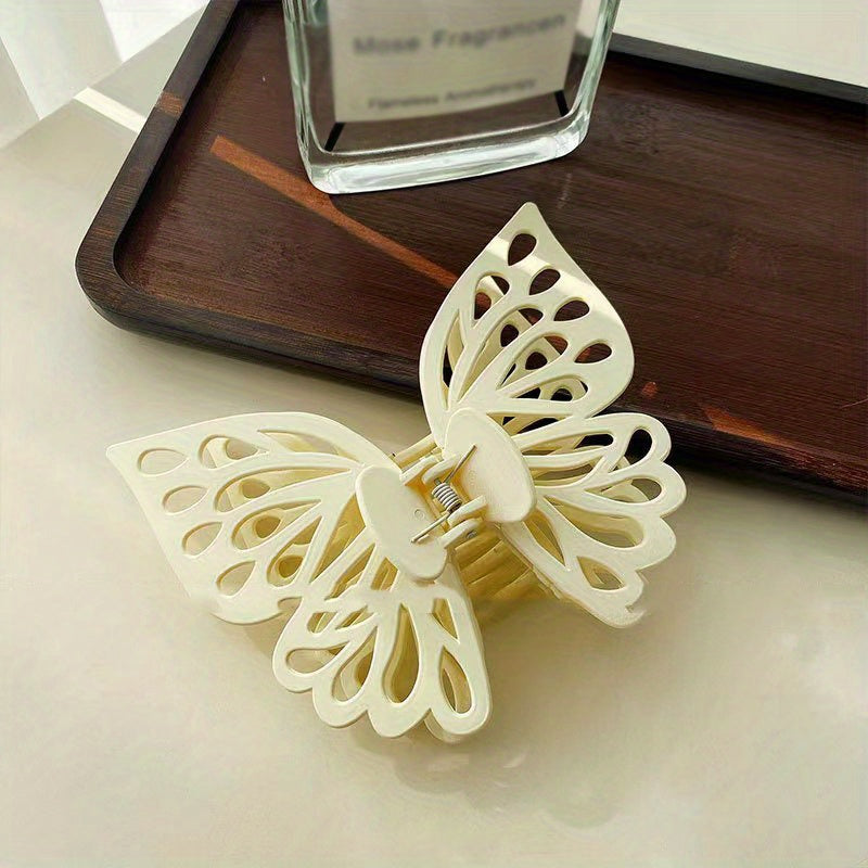 Double Layer Butterfly Hair Claw Back Head Clip