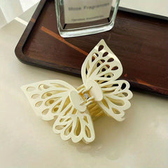 Double Layer Butterfly Hair Claw Back Head Clip