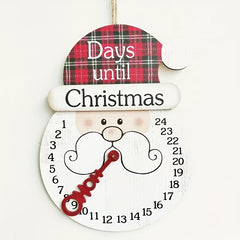 Christmas Santa Claus Wooden Pendant Home Window Decoration