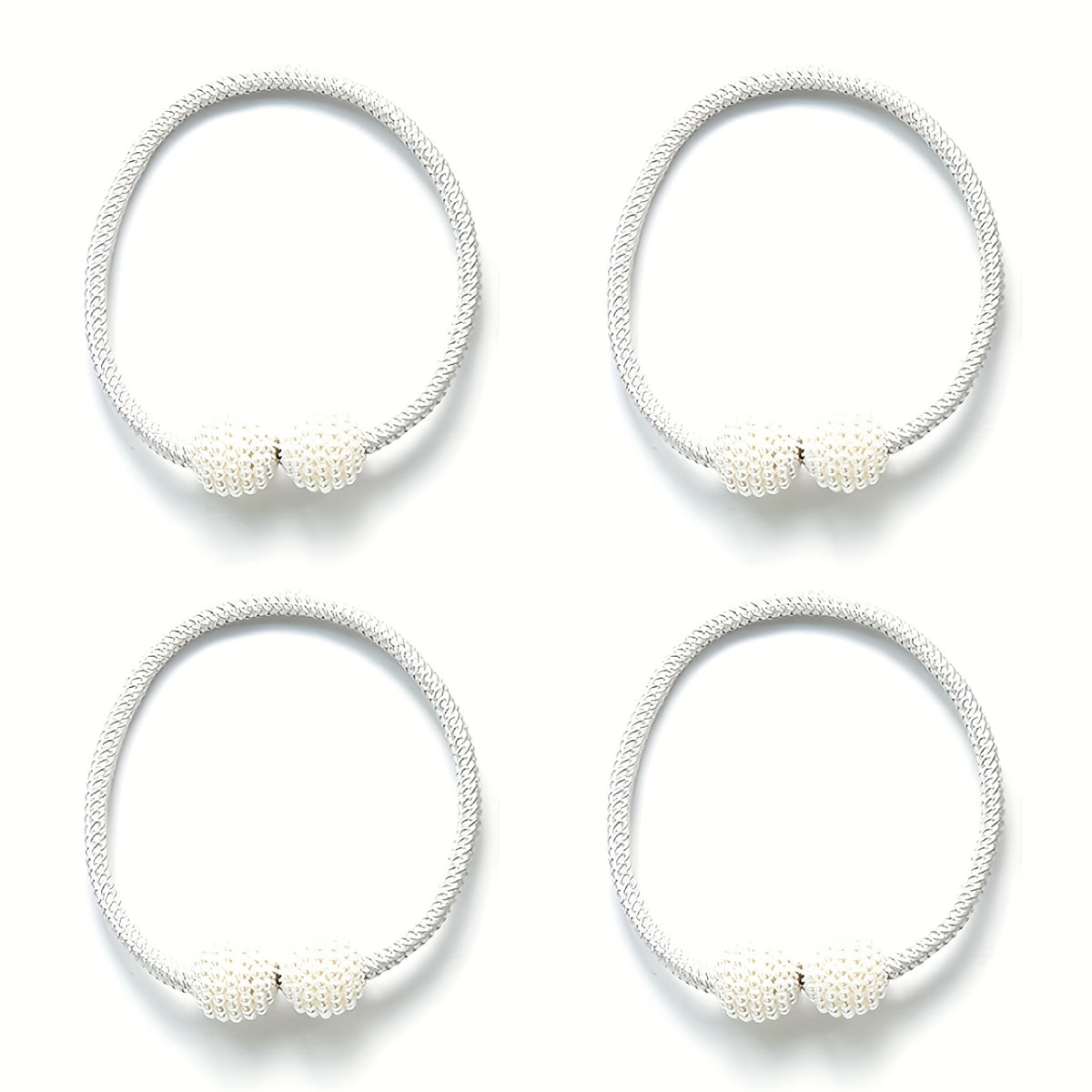 Magnetic Curtain Tiebacks Faux Pearl Ball Decorative Home Curtain Buckle