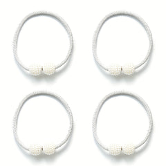Magnetic Curtain Tiebacks Faux Pearl Ball Decorative Home Curtain Buckle