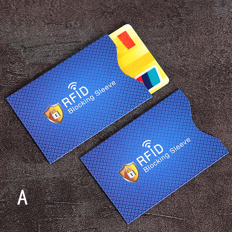 5 Copper Coated Tin Foil Card Sleeve RFID Shield Anti theft Blocker Protect