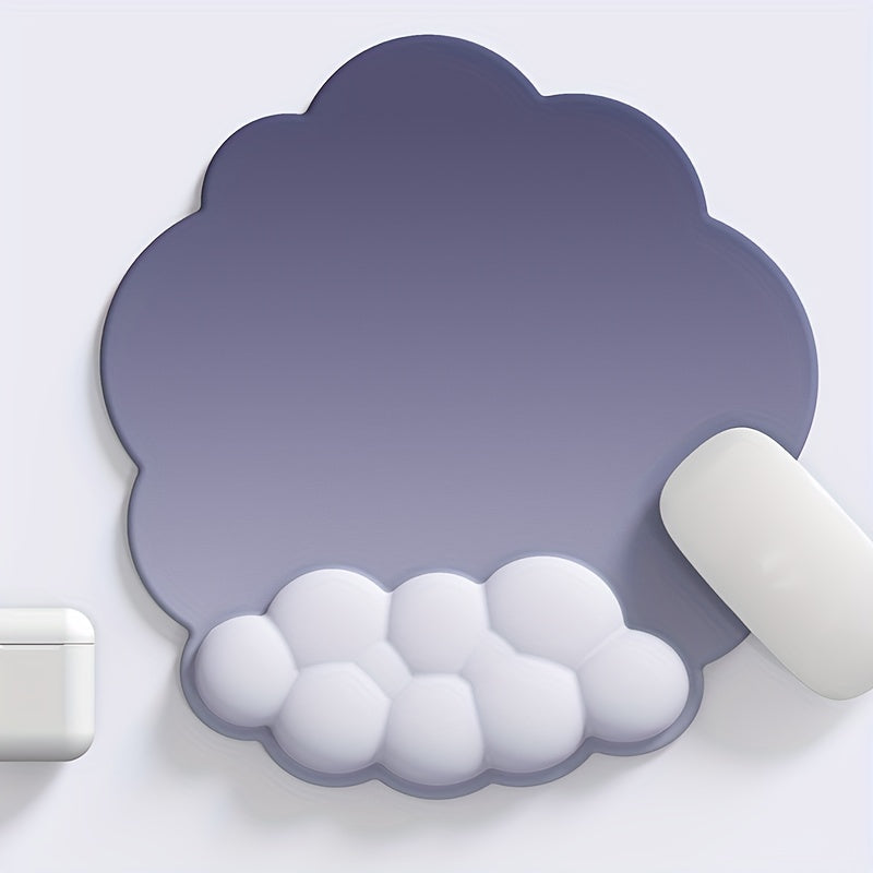 Gradient Cloud Wristrest Guard Mouse Pad