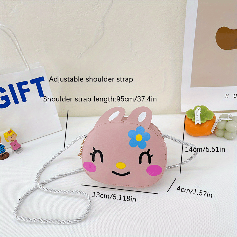 Kids Cartoon Rabbit Crossbody Bag Coin Purse for Girls