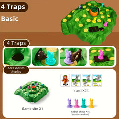 Game Rabbit Trap Chess Kids Toys Educational Desktop Props