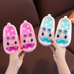 Cartoon Rabbit Slippers For Baby Girls Non Slip Lightweight Open Toe Slippers