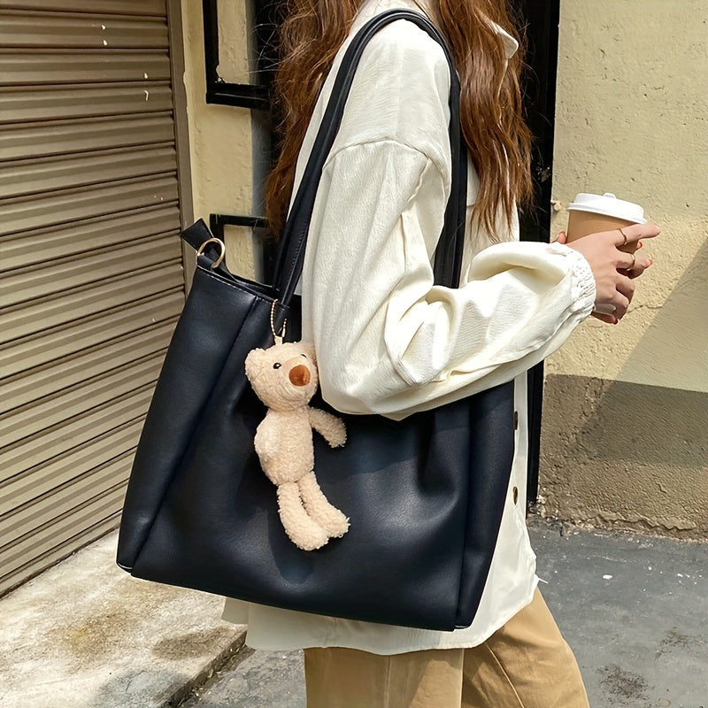Versatile Sling Bag w/ Bear Pendant Great for Students Commuters