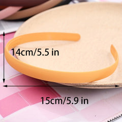 9pcs Matte Headband Skinny Head Hoop Solid Headdress Nonslip Hair Band