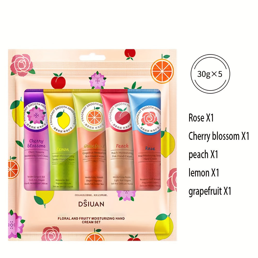 Fragrance Hand Cream Set - Moisturizing & Nourishing, Reduces Dry Hands