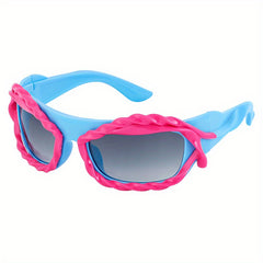 Y2K Irregular Wrap Around Sunglasses UV400 Sun Shades
