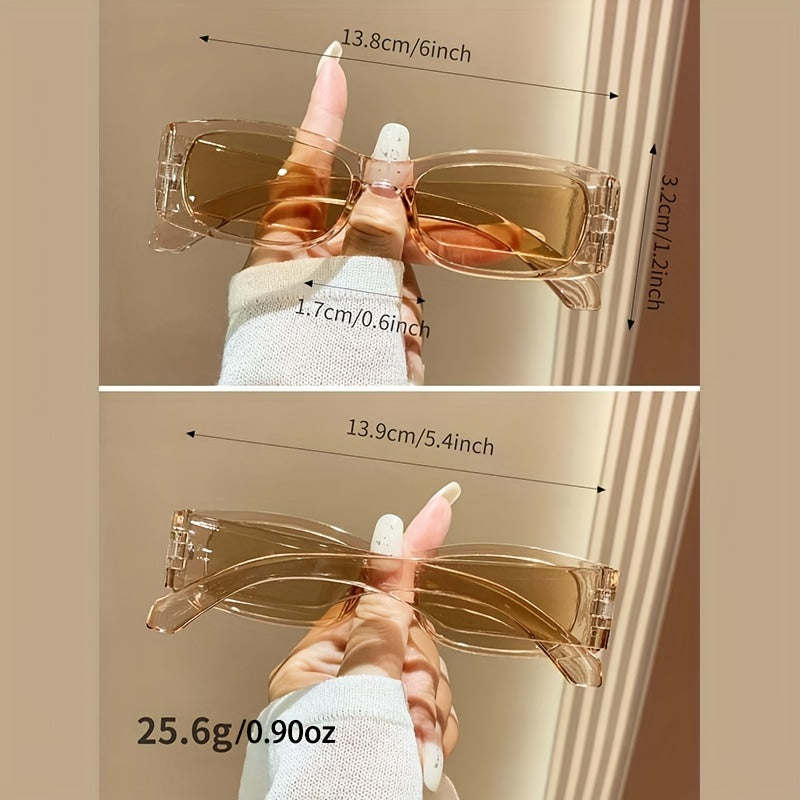 Y2K Rectangle Sunglasses UV400 Sun Shades