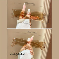 Y2K Rectangle Sunglasses UV400 Sun Shades