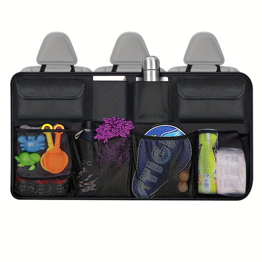 Universal Car Backseat Organizer with LED Light - Increase Storage Capacity