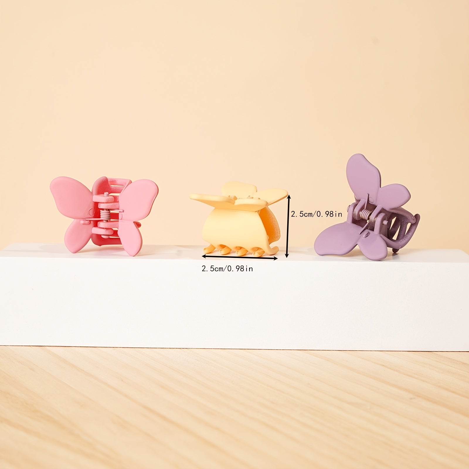 10pcs Butterfly Frosted Small Clips Hair Accessories