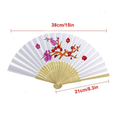Chinese Style Paper Fan Painting DIY Supplies 1pc