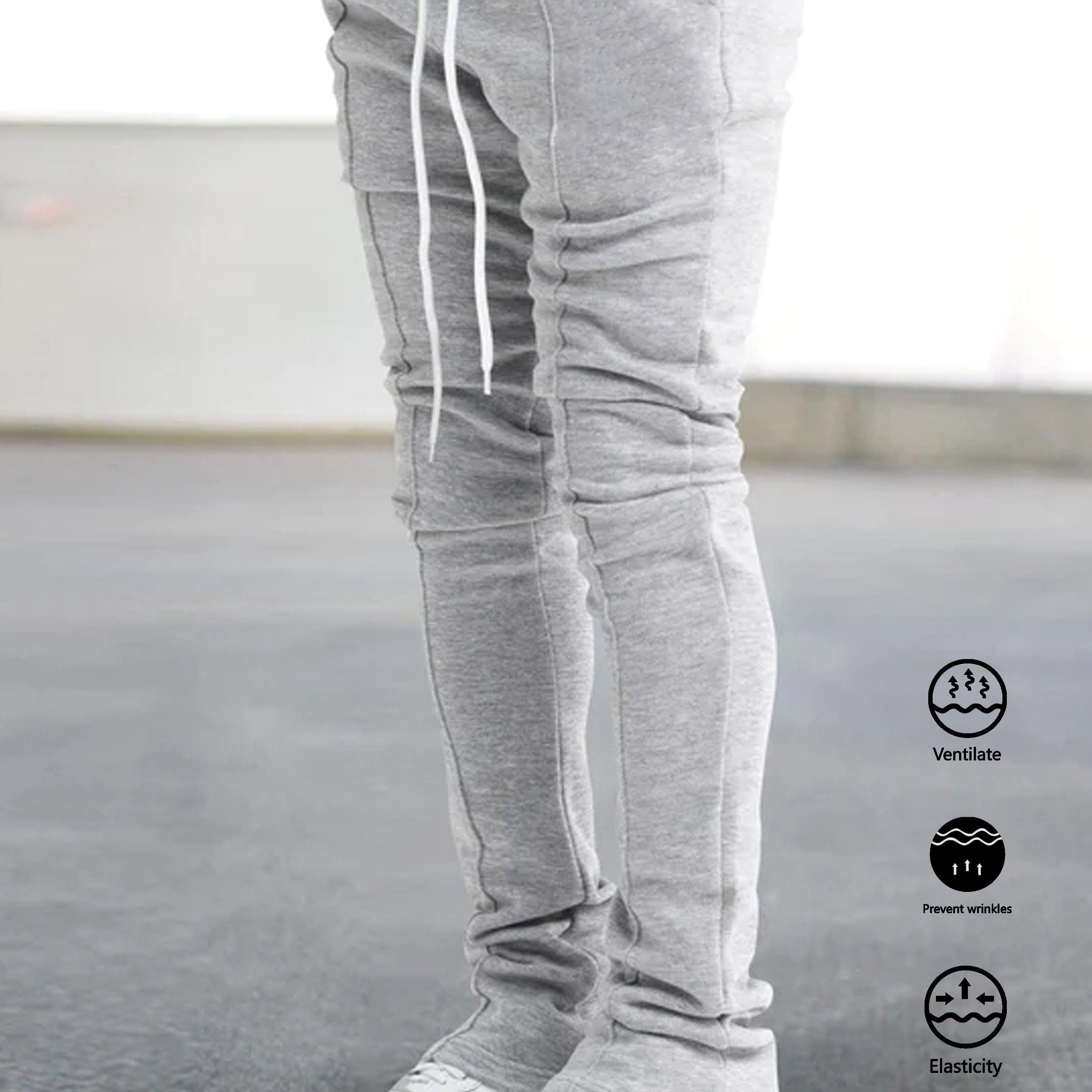 Men's Comfy Breathable Pants Drawstring Hip Hop Clothing