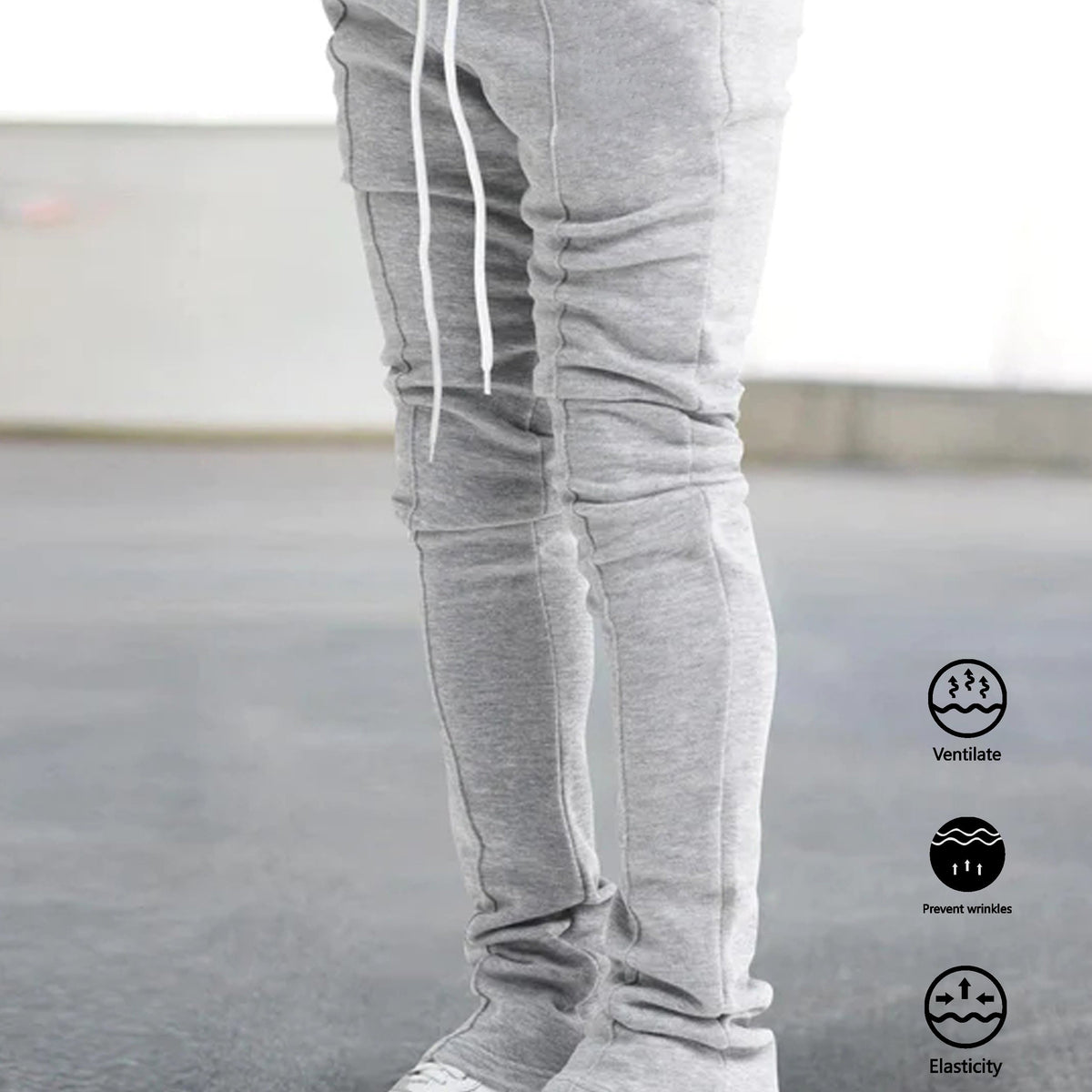 Men's Comfy Breathable Pants Drawstring Hip Hop Clothing