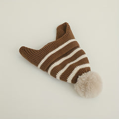 Striped Kids' Winter Beanie Hat