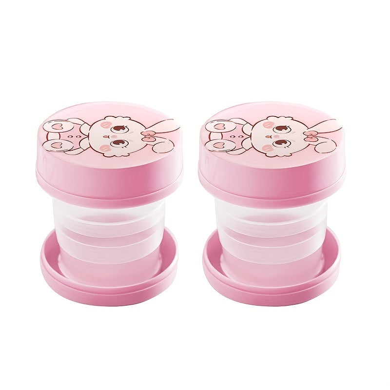 Cartoon Retractable Water Cup Portable Mini Cup for Outdoor Travel