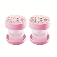 Cartoon Retractable Water Cup Portable Mini Cup for Outdoor Travel