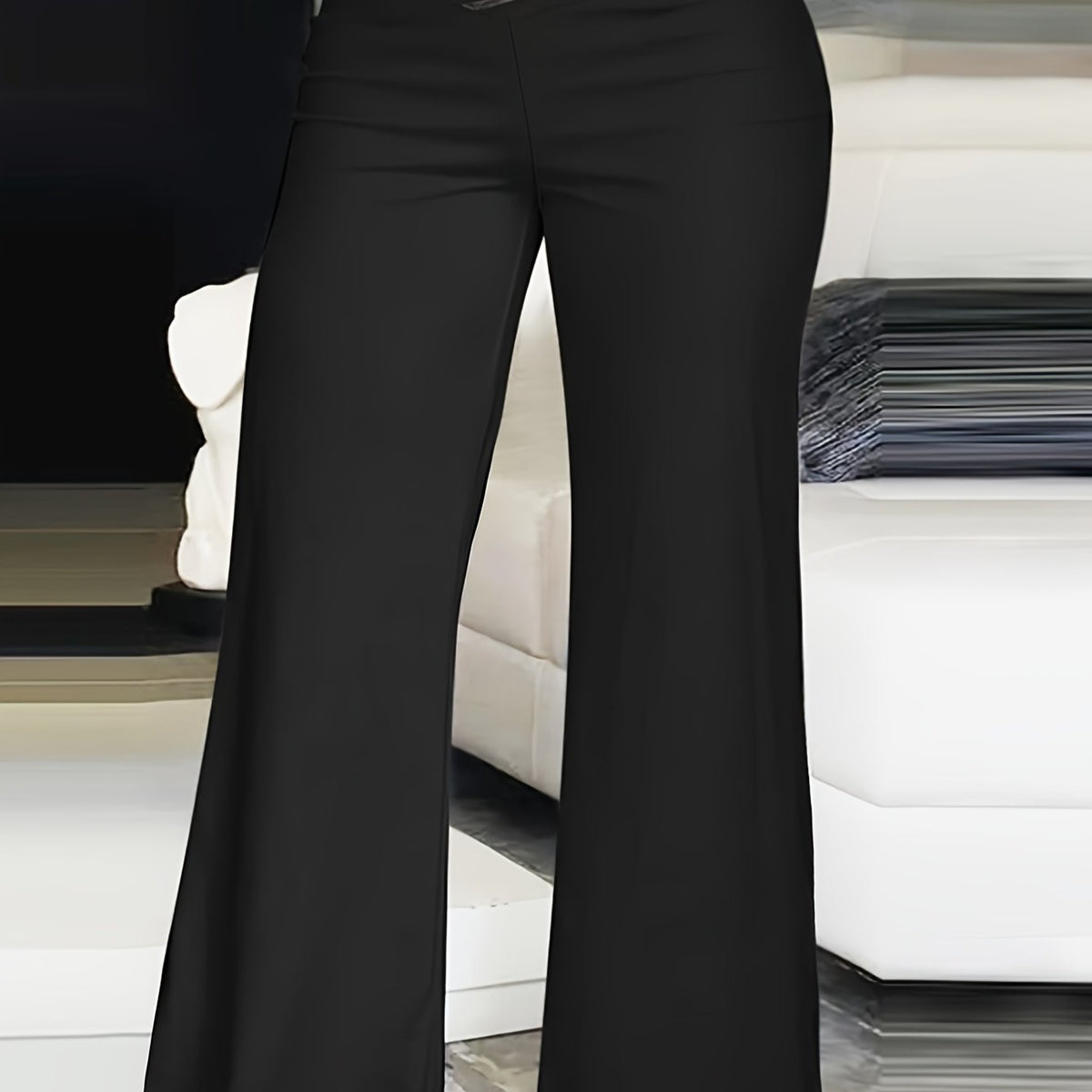  Women's High Rise Straight Leg Pants